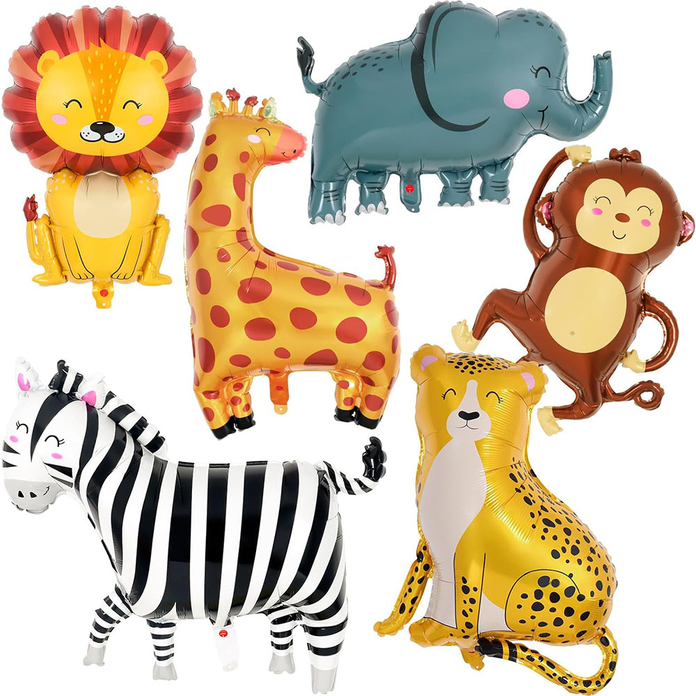 ลูกโป่งฟอยล์รูปสัตว์ป่า 6 ชิ้น - Wedding Zoo บทวิจารณ์และราคา