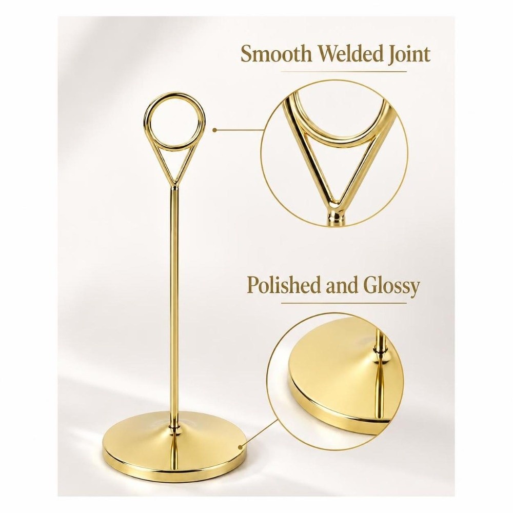 ที่วางป้ายเลขโต๊ะโลหะแบบพกพา ฐ - Table Number Gold บทวิจารณ์และราคา